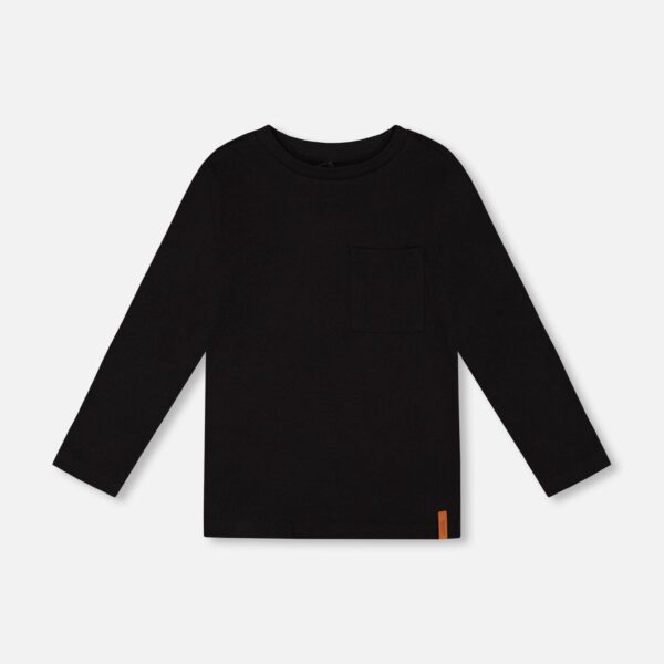 2par2 | Designed in Canada, Organic Cotton Jersey Pocket T-Shirt Black