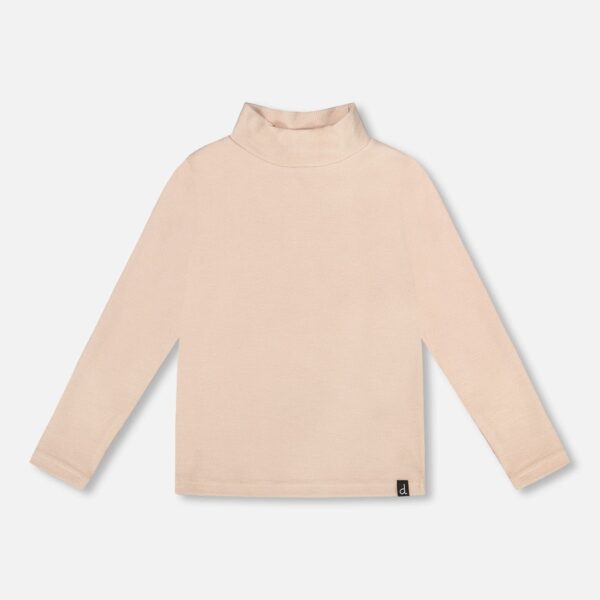 2par2 | Designed in Canada, Super Soft Ribbed Mock Neck Top Light Caramel