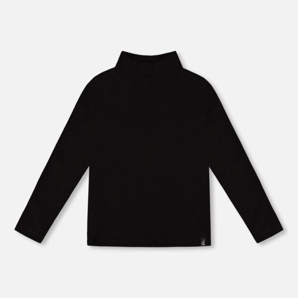 2par2 | Designed in Canada, Super Soft Ribbed Mock Neck Top Black