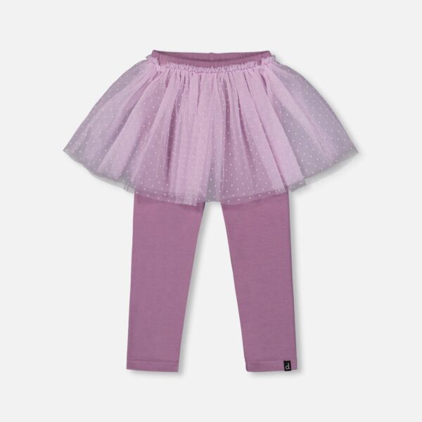 2par2 | Designed in Canada, Leggings With Tulle Skirt Purple Gray