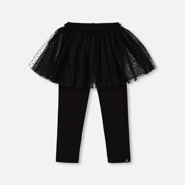 2par2 | Designed in Canada, Leggings With Tulle Skirt Black