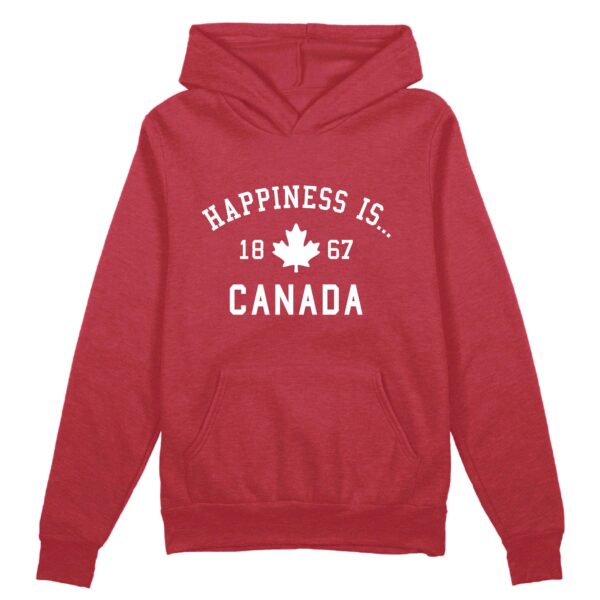 Unisex Canada 1867 Hoodie, Chili | Happiness Is Inc, Made In Canada | Men's Clothing