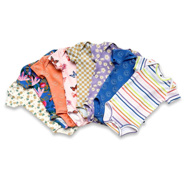 Baby Short Sleeve Bamboo Onesie | Little & Lively, Made In Canada