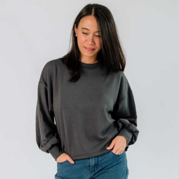 Ladies' Bamboo Fleece Cropped Pullover | Little & Lively, Made In Canada