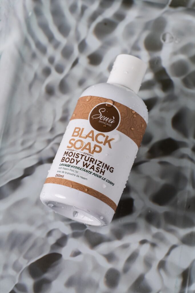 African Black Soap Body Wash for Blemish Prone Skin