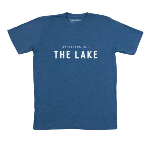 Men's Lake T-Shirt, Heather Royal | Happiness Is Inc, Made In Canada | Men's Clothing