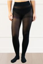 Women’s Opaque Tights with Mesh Laundry Bag