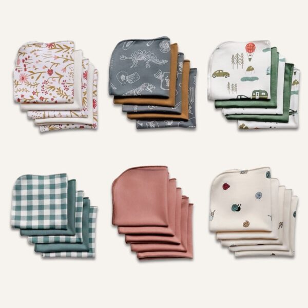 Bamboo Baby Washcloths (Pack of 5) | Little & Lively, Made In Canada