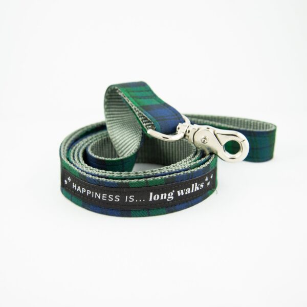 Dog Long Walks Blackwatch Leash | Happiness Is Inc, Made In Canada