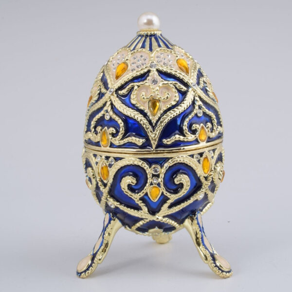 Blue Faberge Music Playing Egg | Keren Kopal