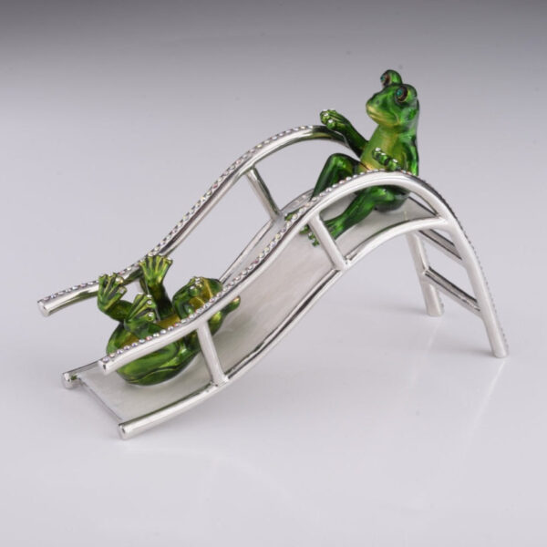Two Frogs Riding Slide | Keren Kopal