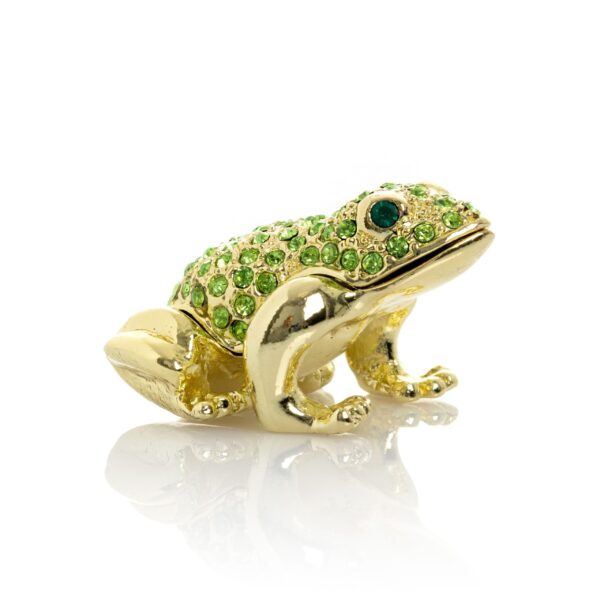 Green and Gold Sitting Toad | Keren Kopal