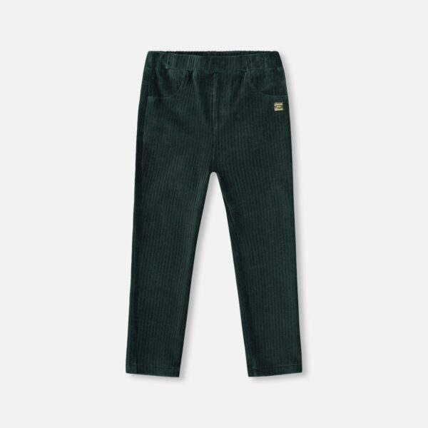 2par2 | Designed in Canada, Stretch Velour Rib Treggings Dark Green