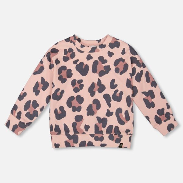 2par2 | Designed in Canada, French Terry Sweatshirt Pink Leopard