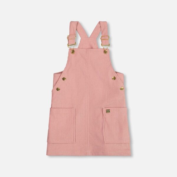 2par2 | Designed in Canada, Corduroy Overall Dress Dusty Pink