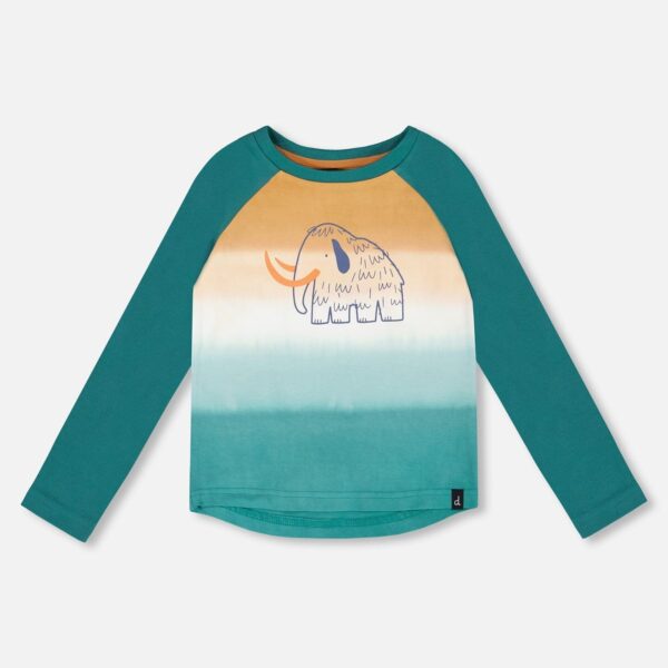 2par2 | Designed in Canada, Organic Cotton Jersey Raglan Sleeve T-Shirt Forest Green for Boys