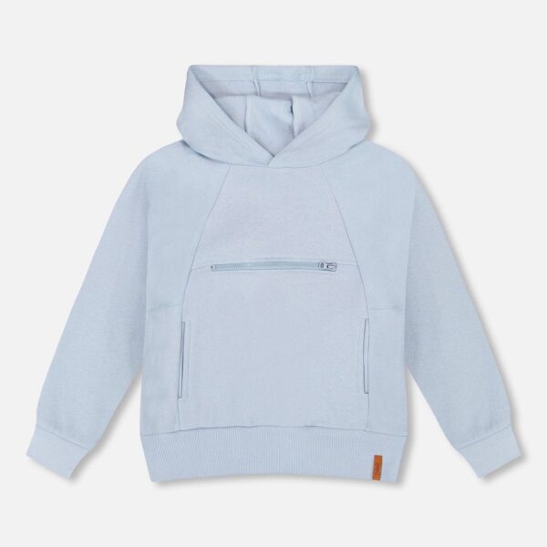 2par2 | Designed in Canada, Pullover Hooded Fleece Sweatshirt With Zip Pocket Light Blue