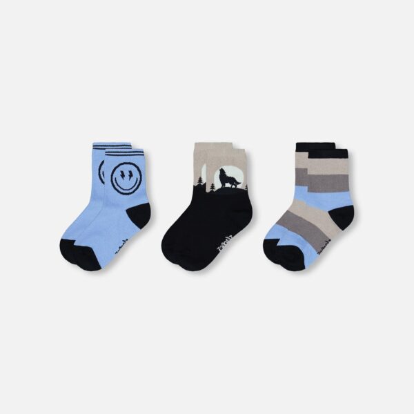 2par2 | Designed in Canada, 3-Pack Knit Socks Navy Blue