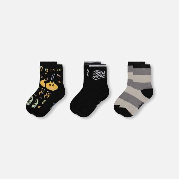2par2 | Designed in Canada, 3-Pack Knit Socks Black