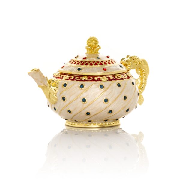 White with Colorful Dots Teapot | Keren Kopal