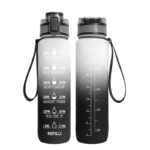 Transparent Flask Water Bottle 1000ml Bottled Kawaii Bottle Bpa Free Infuser Plastic
