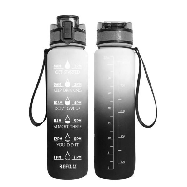 Transparent Flask Water Bottle 1000ml Bottled Kawaii Bottle Bpa Free Infuser Plastic