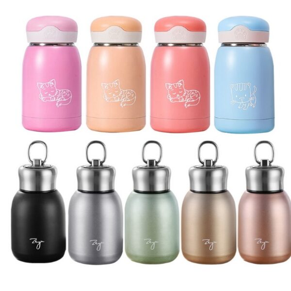 300ML Mini Water Thermal Bottle Insulated Stainless Steel