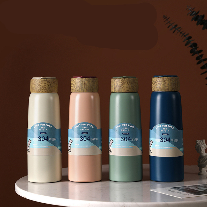 Nordic imitation wood insulated water cup