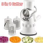 3 In 1 Vegetable Slicer Manual Kitchen Accessories Grater For Vegetable Cutter Round Chopper Mandolin Cheese Shredder