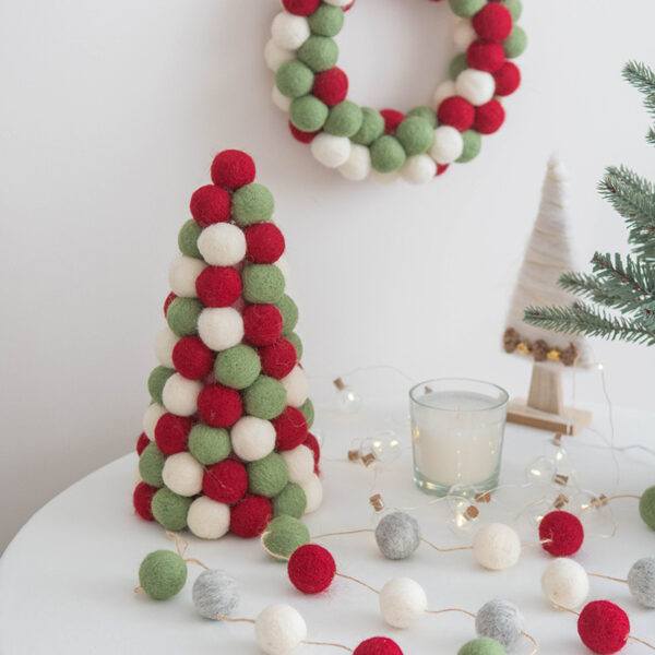 Nordic Ins Desktop Christmas Tree Ornaments Felt Decorative Garland | Free Shipping