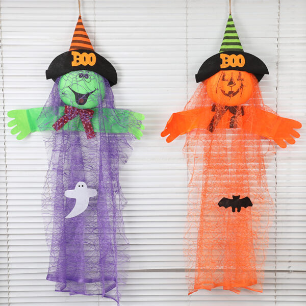 Halloween Decorations Yarn Foam Pumpkin Ghost Pendant