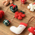 Wool Felt Cane Christmas Tree Diy Decoration Small Pendant | Free Shipping