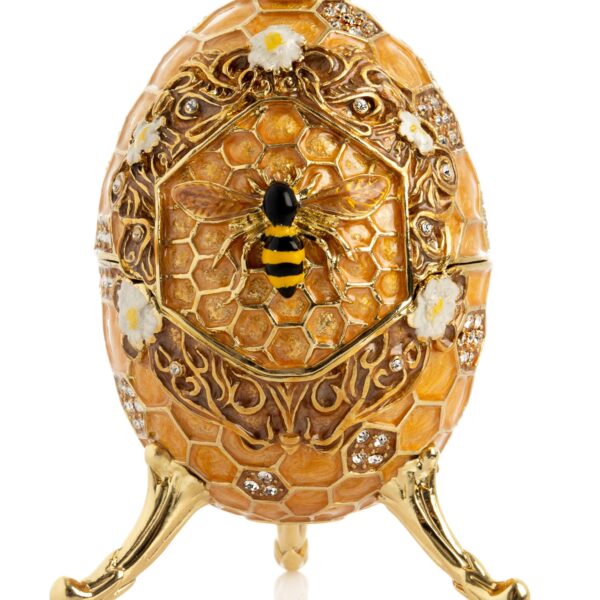 Easter Egg Honeycomb with Bees Hive trinket box | Keren Kopal