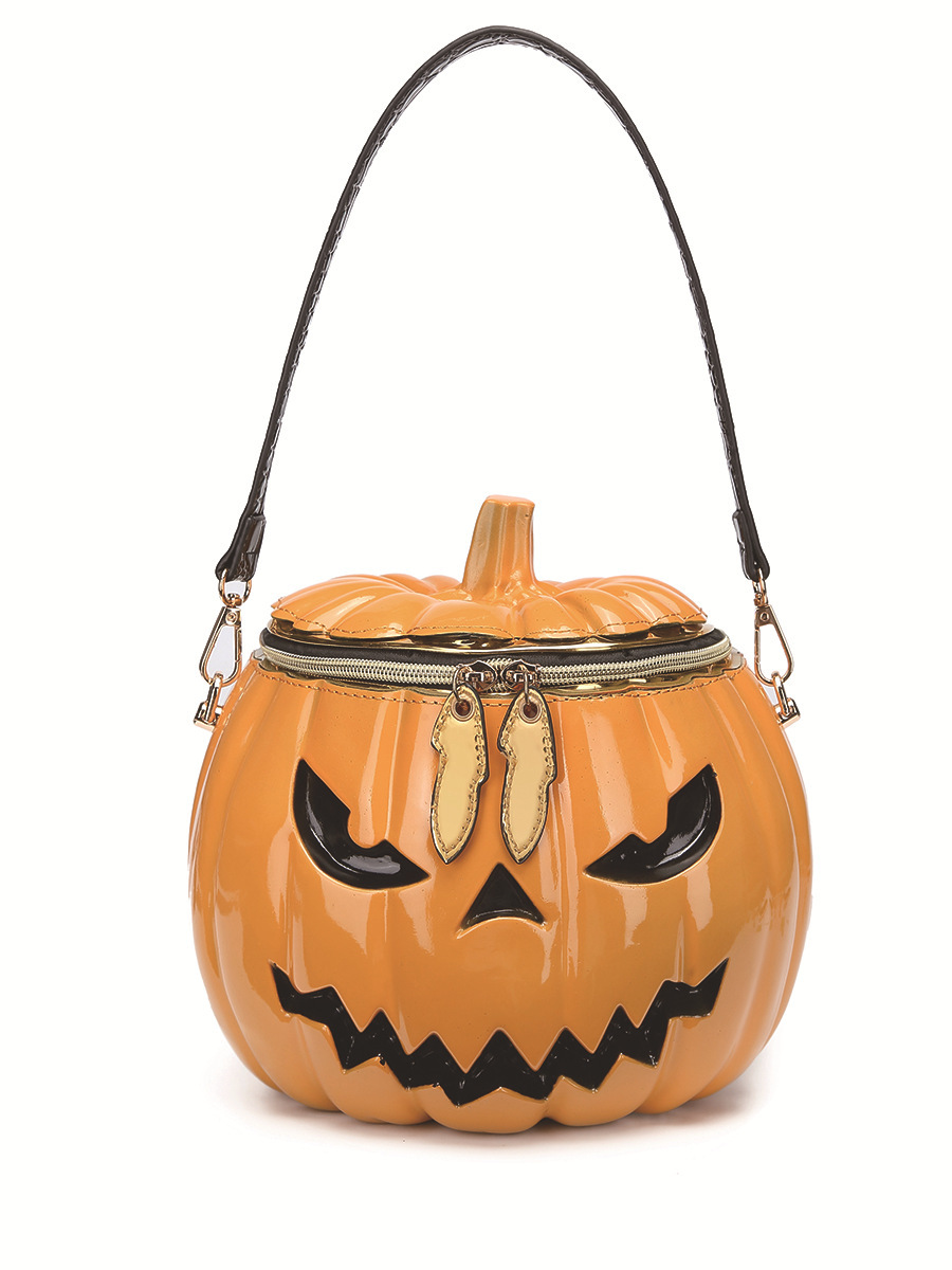 ALLURA Pumpkin Shoulder Crossbody Bag for Everyday and Halloween