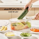New Multifunction Vegetable Cutter With Basket And Brush Portable Slicer Chopper Kitchen Tools | Free Shipping