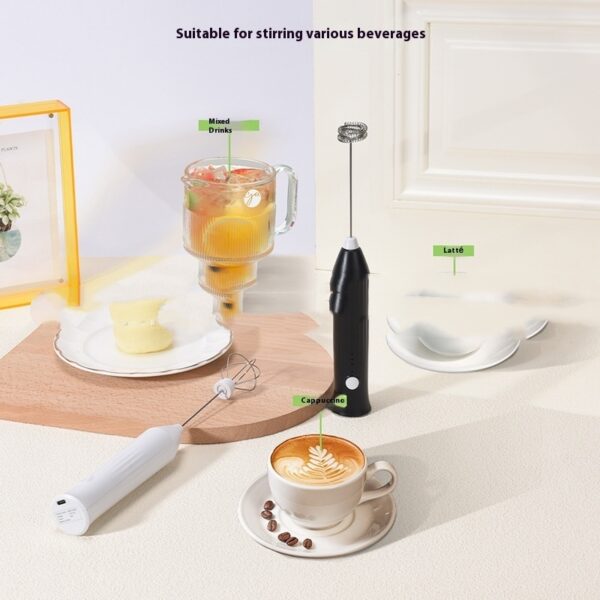 Multifunctional Electric Milk Frother Handheld Wireless Charger