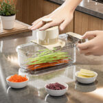 2in1 Multifunctional Vegetable Cutter For Cutting And Draining