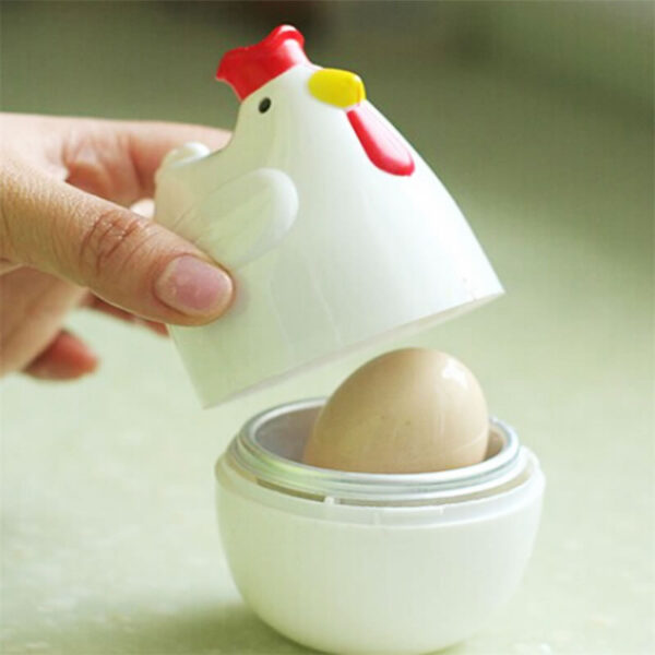 PP Chicken Shaped Egg Boiler Steamer Microwave Egg Boiler Egg Steamer Eggs Cooker