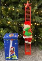 Santa Claus Climbing Ladder – Electric Christmas Decoration | Free Shipping
