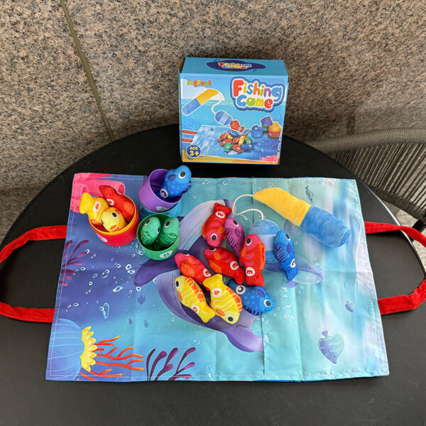 Baby Fishing Toys Fabric Crawling Game Mat Three-dimensional Early Education Toys