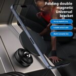 Double Magnetic Phone Holder 360 Degree Rotating Gym