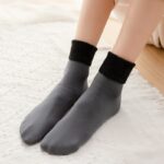 Thickened Velvet Cold Protection Warm Self-heating Snow Socks for Women