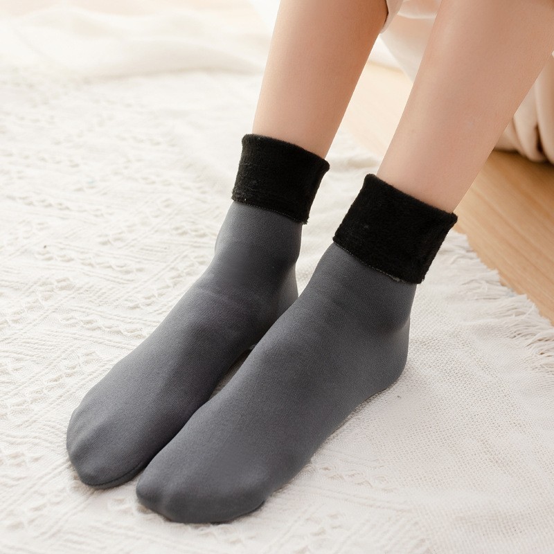 Thickened Velvet Cold Protection Warm Self-heating Snow Socks for Women