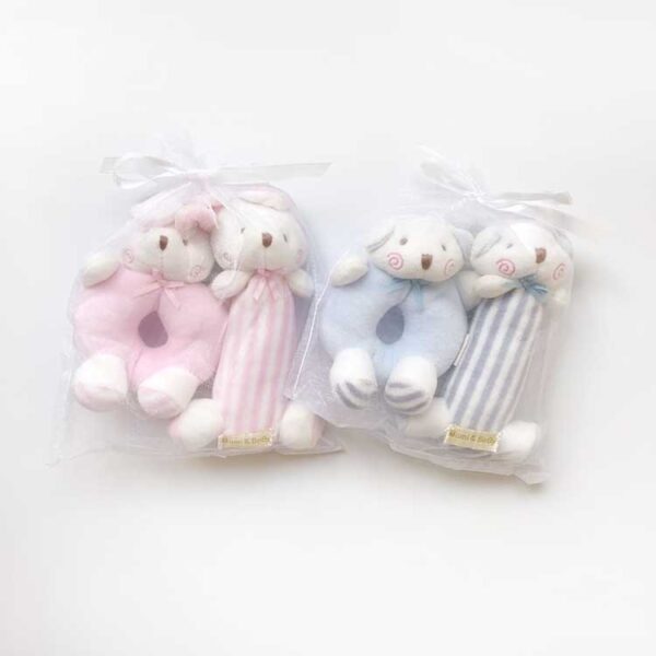 Pure cotton baby rattle toy