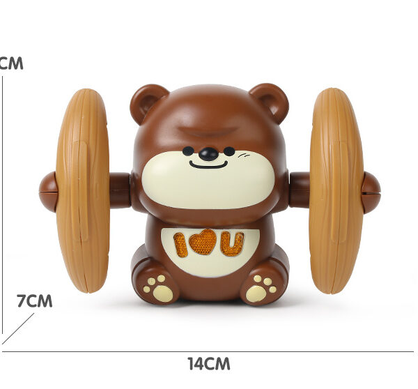 Tumble Monkey Puzzle Sound And Light Electric Tipping Monkey Boys And Girls Baby Crawling Somersault Little Monkey Bear Toy