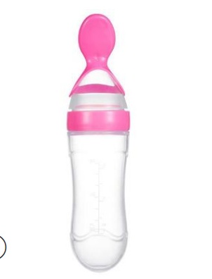 Baby Spoon Bottle Feeder Dropper Silicone Spoons
