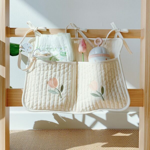 Ins Korea Crib Storage Hanging Bag Stroller Bag Diapers Diapers Feeding Bottle Baby Toy Storage Bag Storage Bag