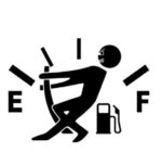 Funny Car Sticker Pull Fuel Tank Pointer Ef