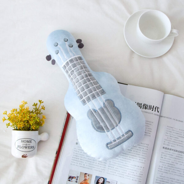 Flower Cat Ukulelli Guitar Special Shaped Puppet Doll Pillow Children'S Toys Lovely Girl Gift