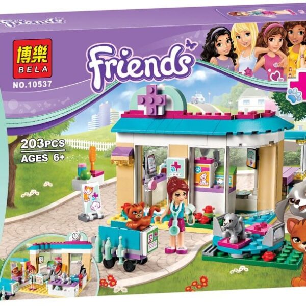 Girl Series Assembled Building Block Toys Pet Hospital